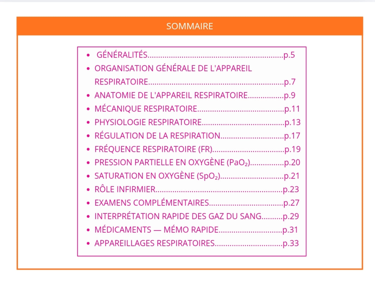 Livret Mémo Pneumologie