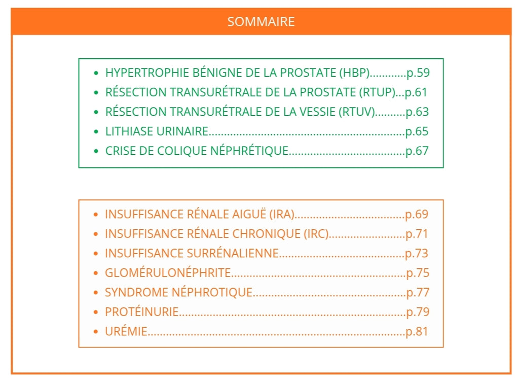 Livret Mémo Urologie