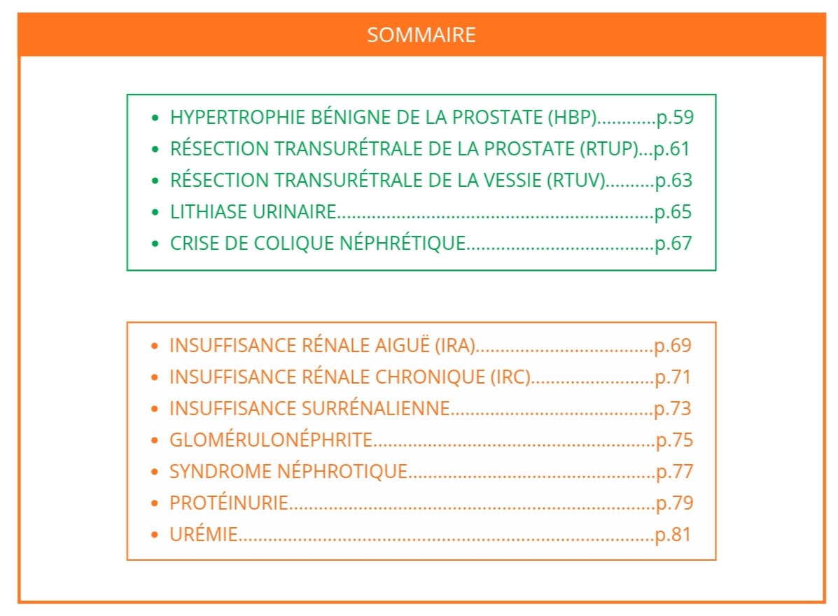 Livret Mémo Urologie