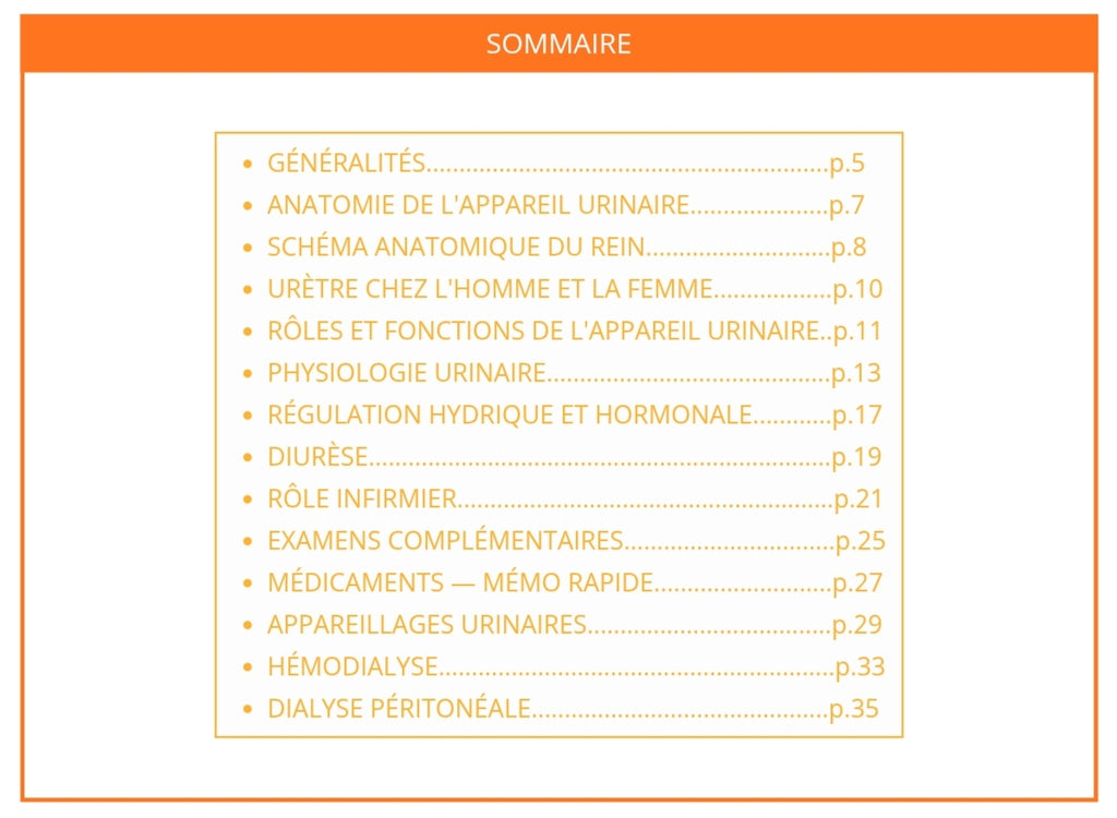 Livret Mémo Urologie