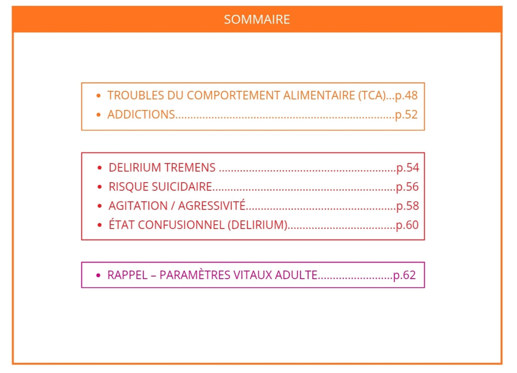 Livret Mémo Psychiatrie