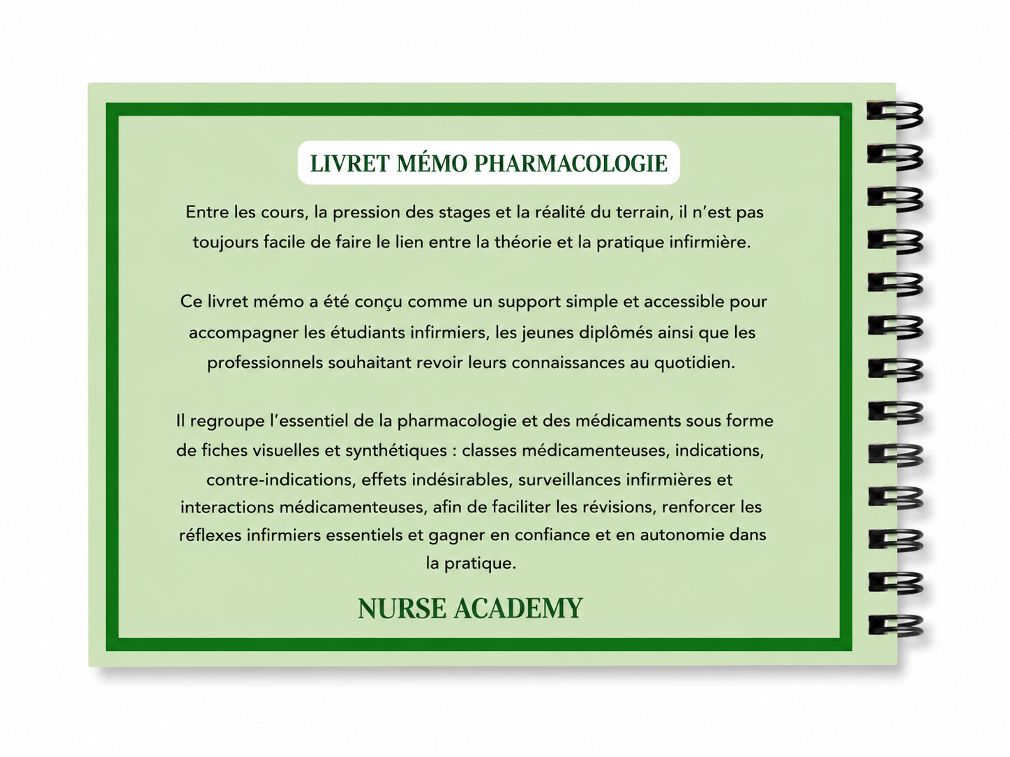 Livret Mémo Pharmacologie