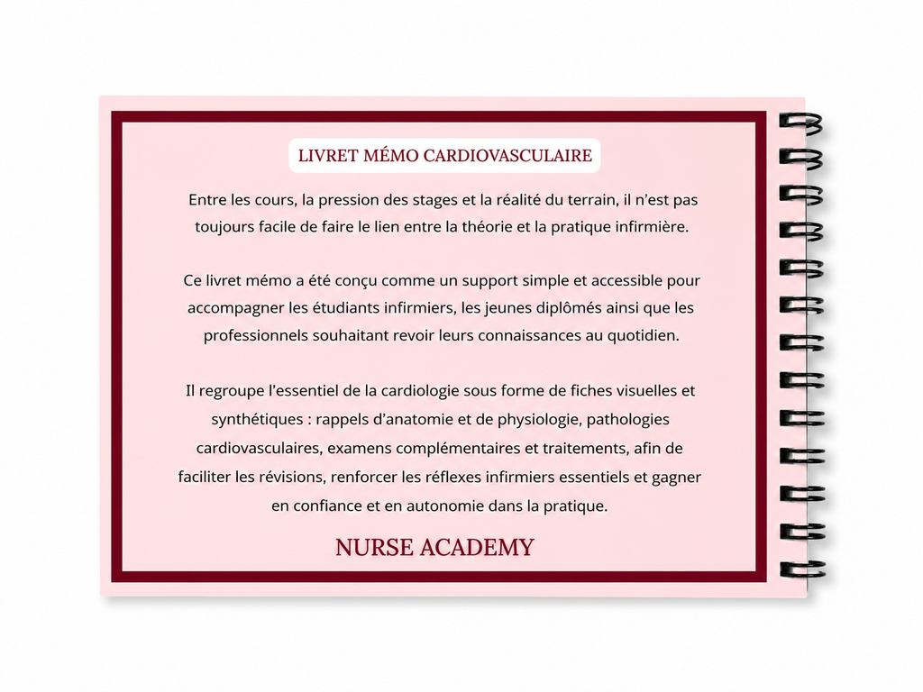 Livret Mémo Cardiovasculaire