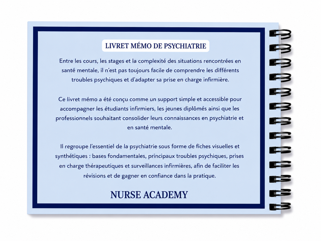 Livret Mémo Psychiatrie