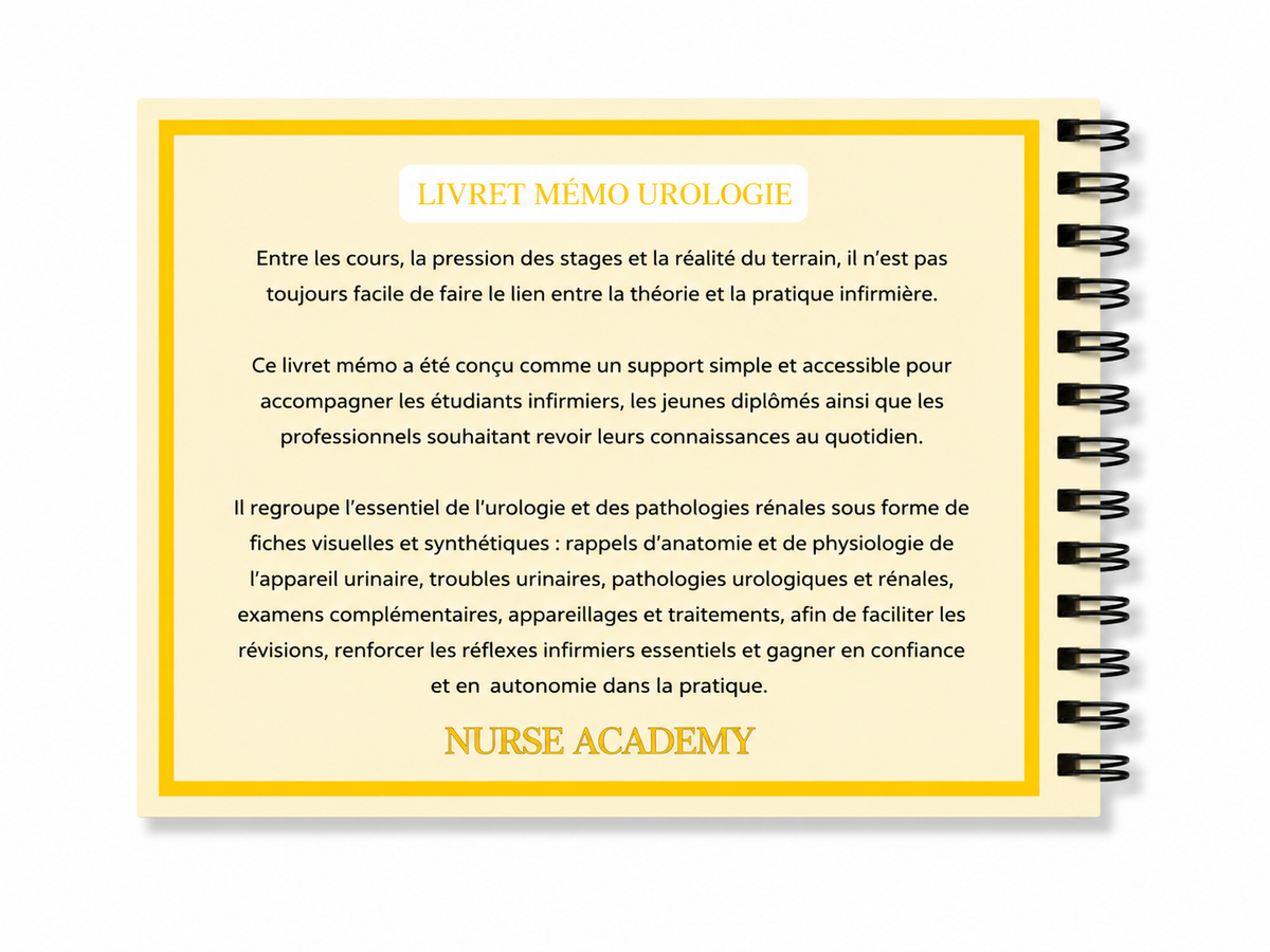 Livret Mémo Urologie