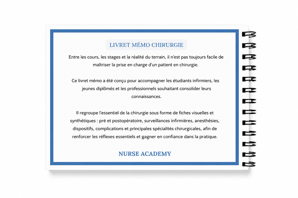 Livret Mémo Chirurgie